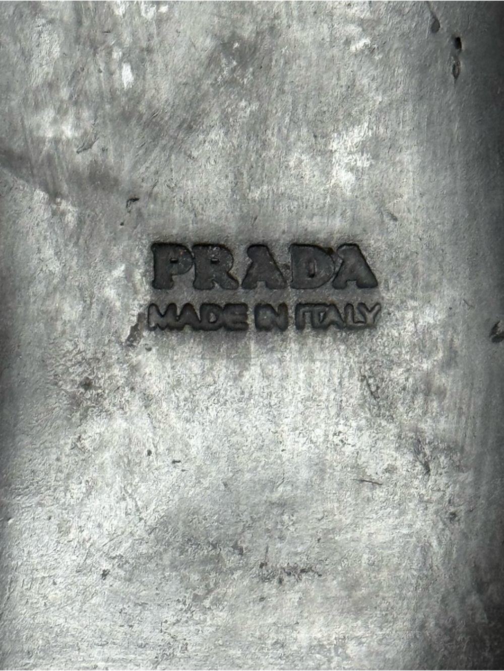 Prada Black Suede Leather Loafer Flats Size 37 US 7 Silver Hardware - Picture 14 of 16